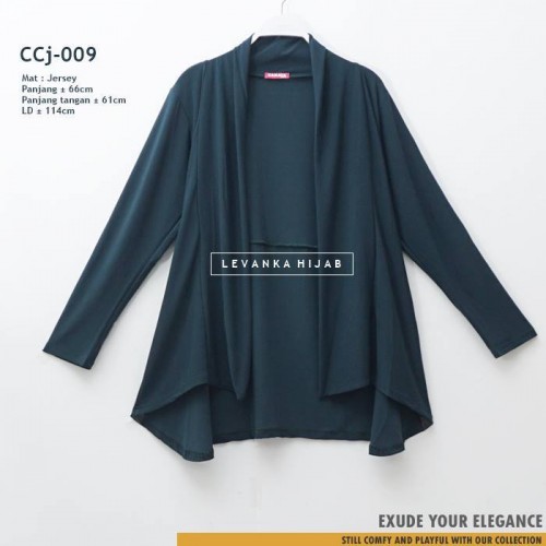 CCj-009 Cardigan jersey Lengan panjang